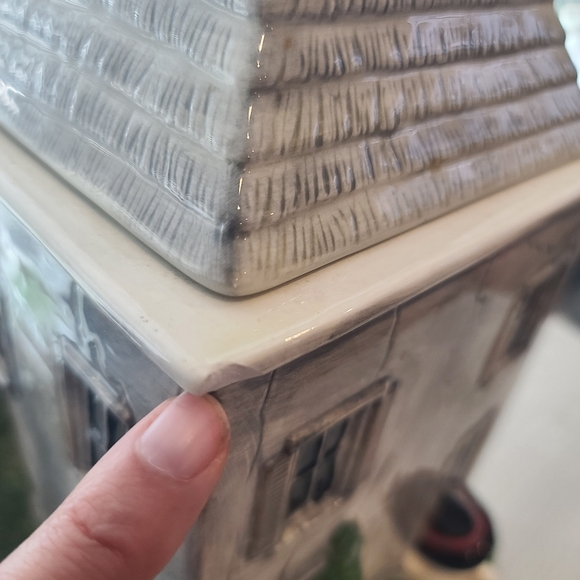 Sakura Debbie Mumm Halloween Cookie Jar Haunted House Ceramic Collectible Ghost - Picture 12 of 13